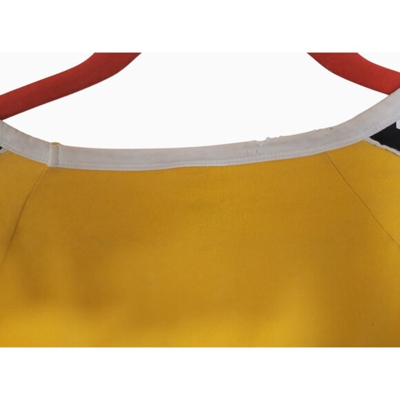 Victoria's Secret Pink Yellow Long Sleeve Shirt With Black Stripe Accents Size L - Picture 6 of 13